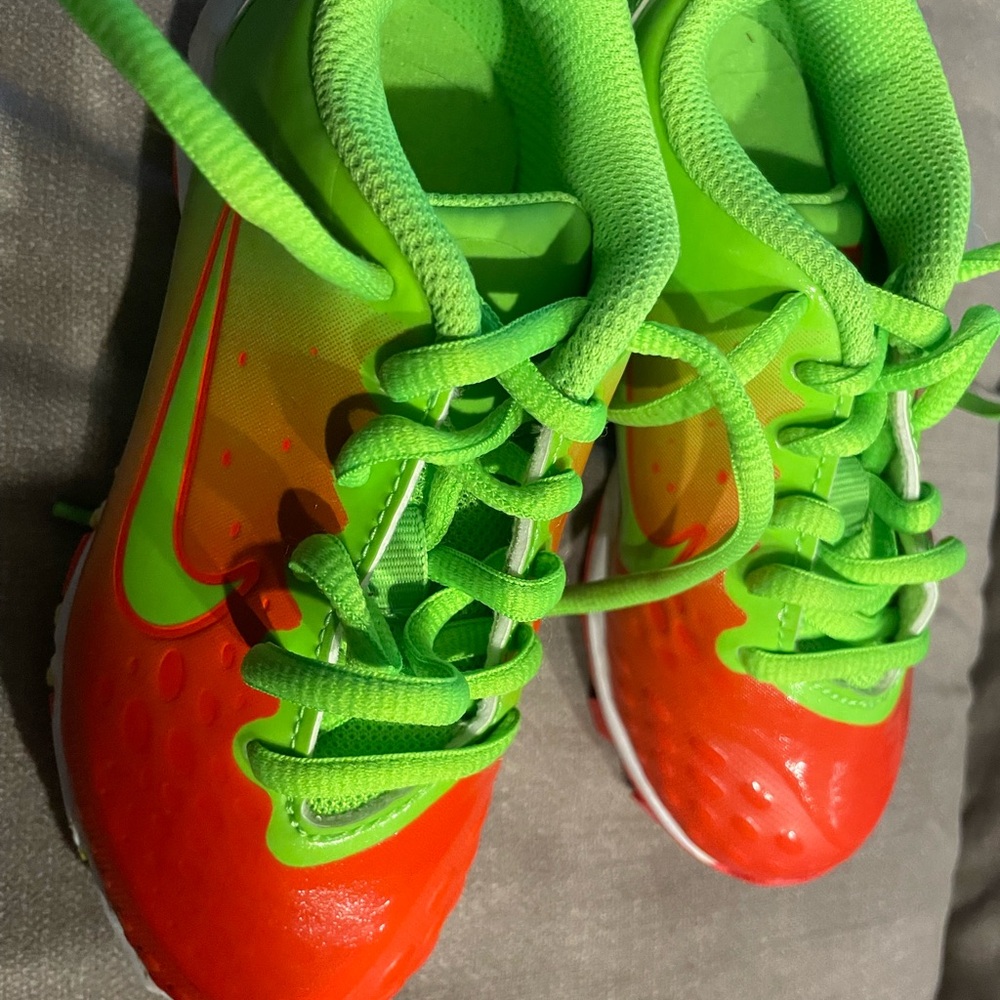 Nike Kids' Green and Orange Athletic Shoes